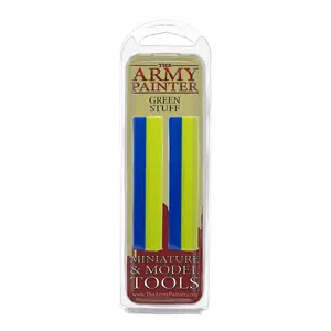 Putty kit Army Painter Green Stuff — modelling two-part epoxy putty (blue and yellow components)