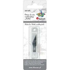 Заточные лезвия для моделирного ножа Titanum модель Hobby, набор 10 шт., для стандартных ножей
