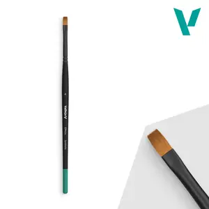 Paint brush VALLEJO B04004 flat synthetic bristles, single brush (1 pc)
