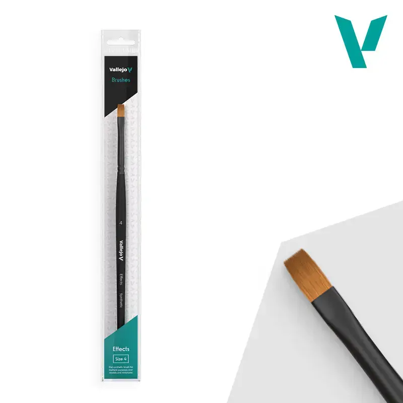 Paint brush VALLEJO B04004 flat synthetic Photo 2