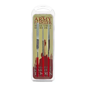 Files set Army Painter Miniature and Model Files set — flat and knife-edge files for metal and plastic models