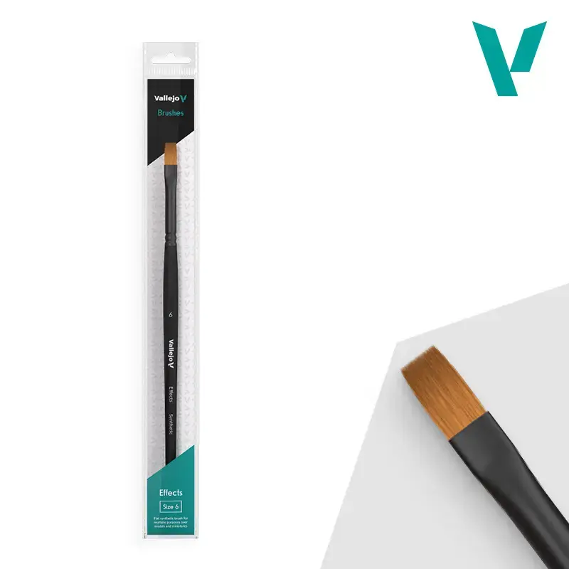 Paint brush VALLEJO B04006 flat synthetic Photo 2