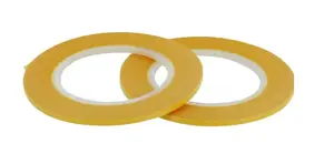 Krāsotāju līmlente VALLEJO T07003, dzeltena, 18 m × 2 mm, priekš plastmasas, iekštelpām