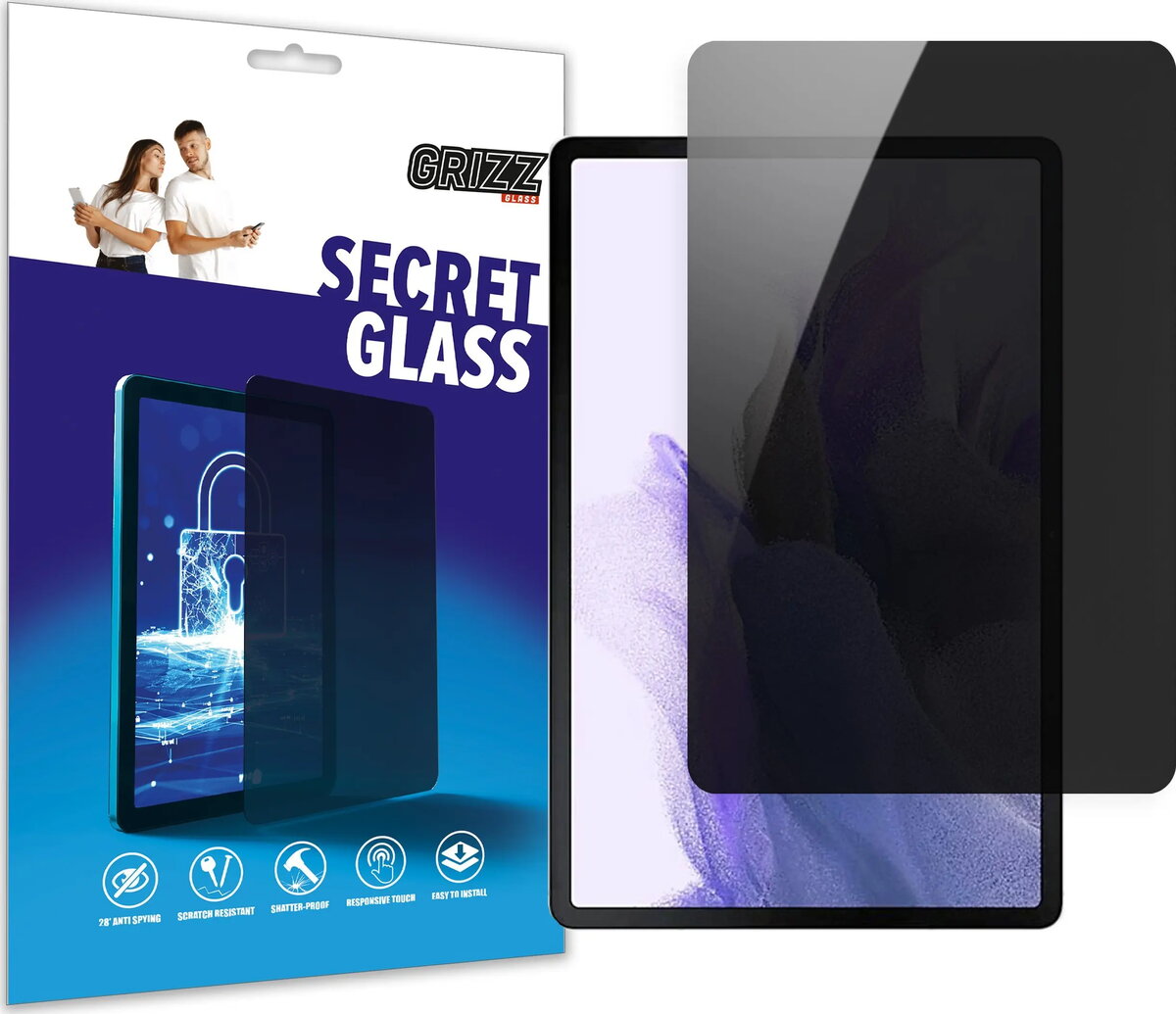 Aizsargstikls ar privātuma efektu GrizzGlass SecretGlass