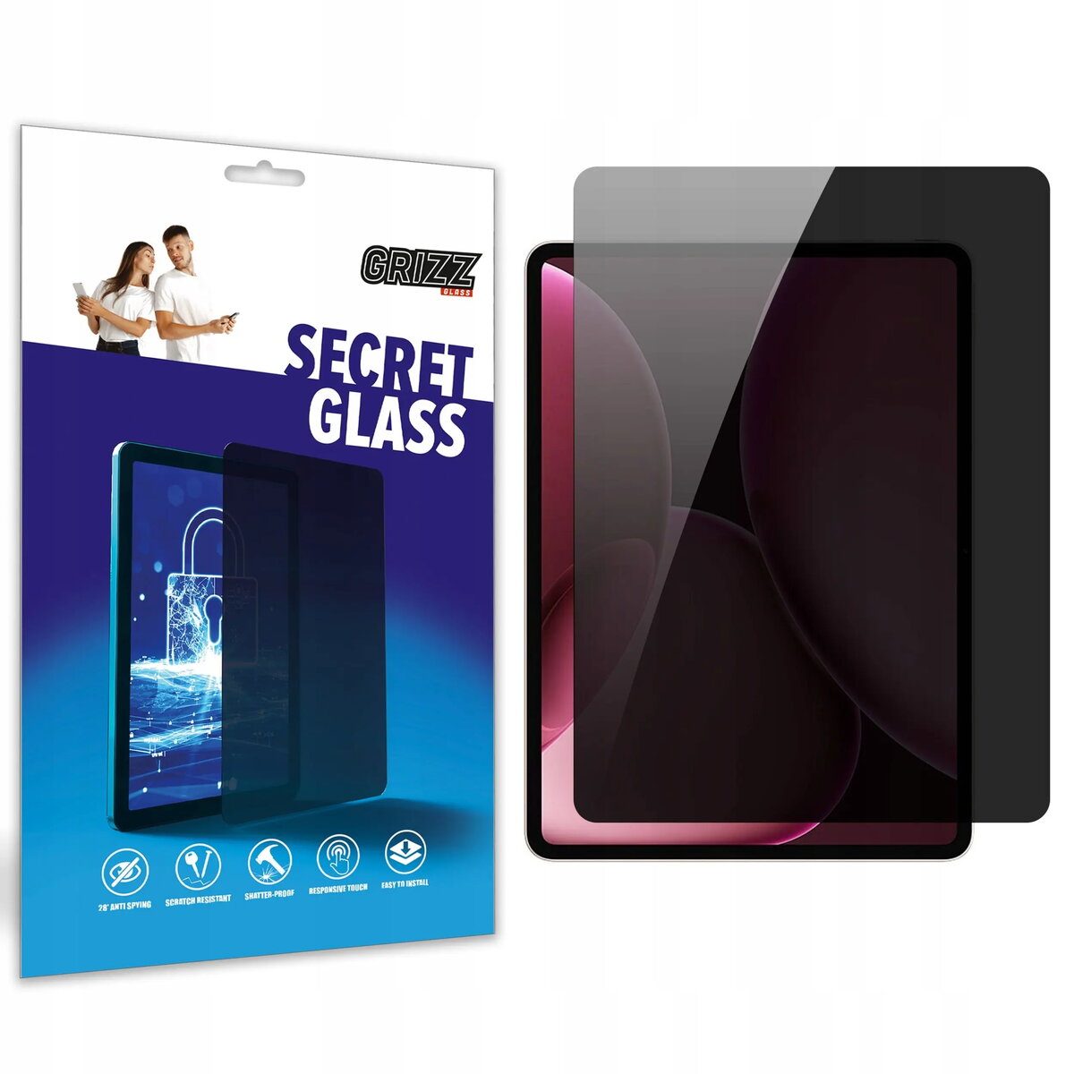 Privātuma aizsargstikls GrizzGlass SecretGlass priekš Oppo