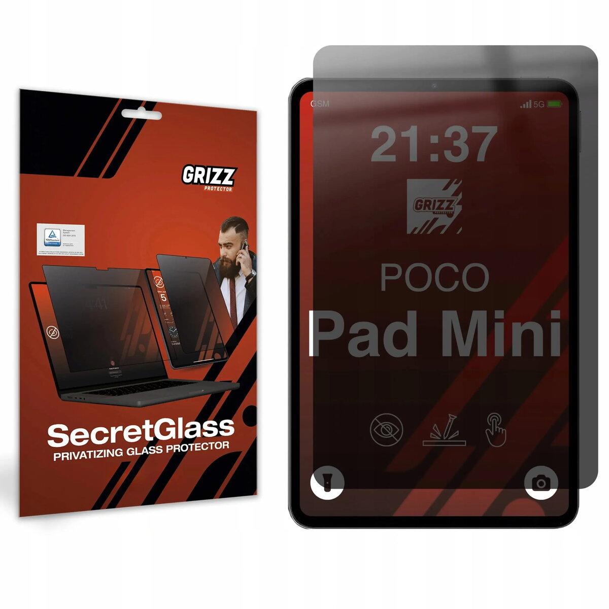 Matēts privātuma stikls GrizzGlass SecretGlass priekš