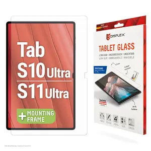 Защитное стекло Displex Tablet Glass 9H для Samsung Galaxy Tab S10 Ultra / S11 Ultra, прозрачное, 92% светопропускание, 1 шт.