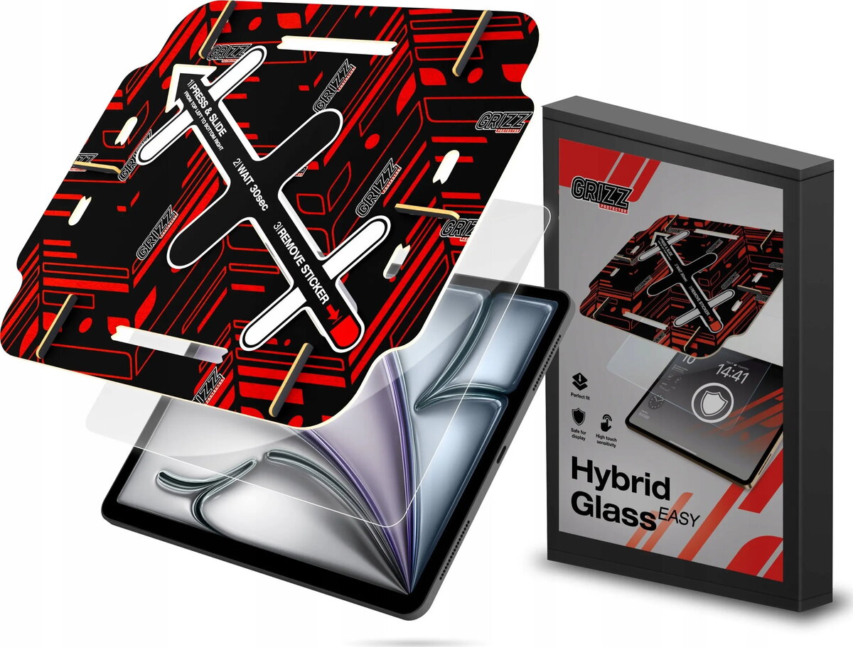 Aizsargstikls GrizzGlass HybridGlass Easy priekš Apple