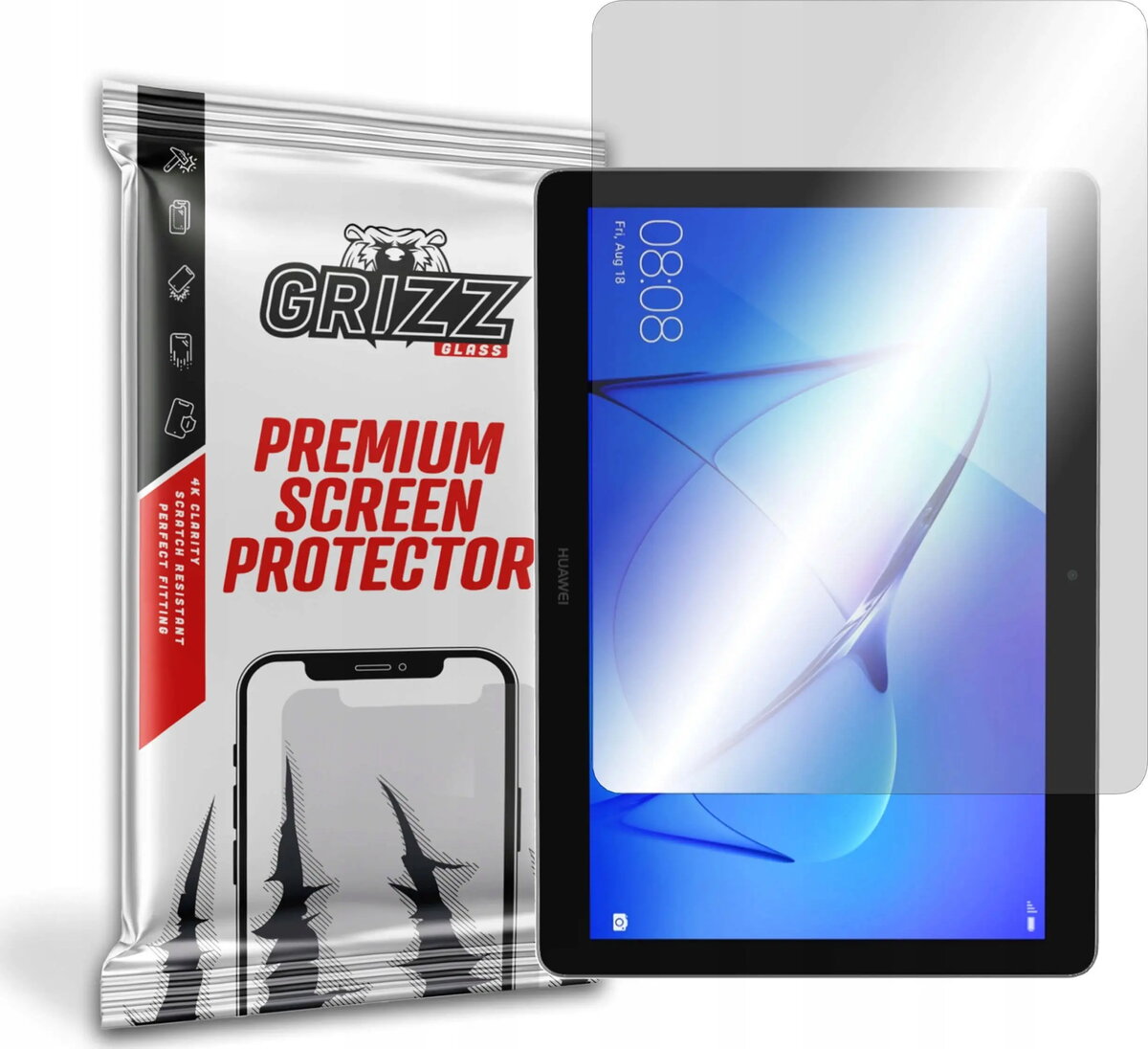 Aizsargstikls GrizzGlass HybridGlass priekš Huawei MediaPad