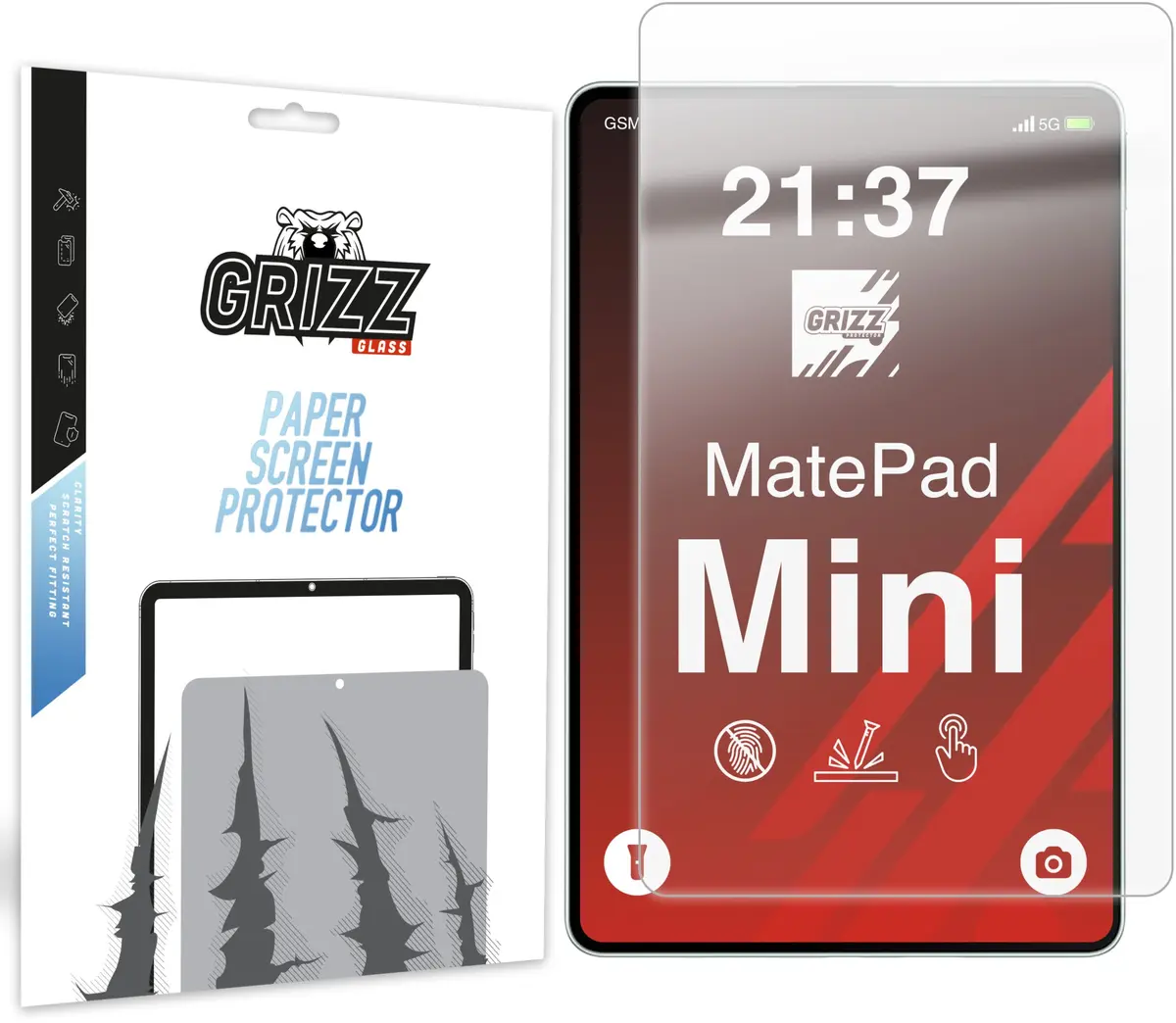 Matēta ekrāna aizsargplēve GrizzGlass PaperScreen priekš