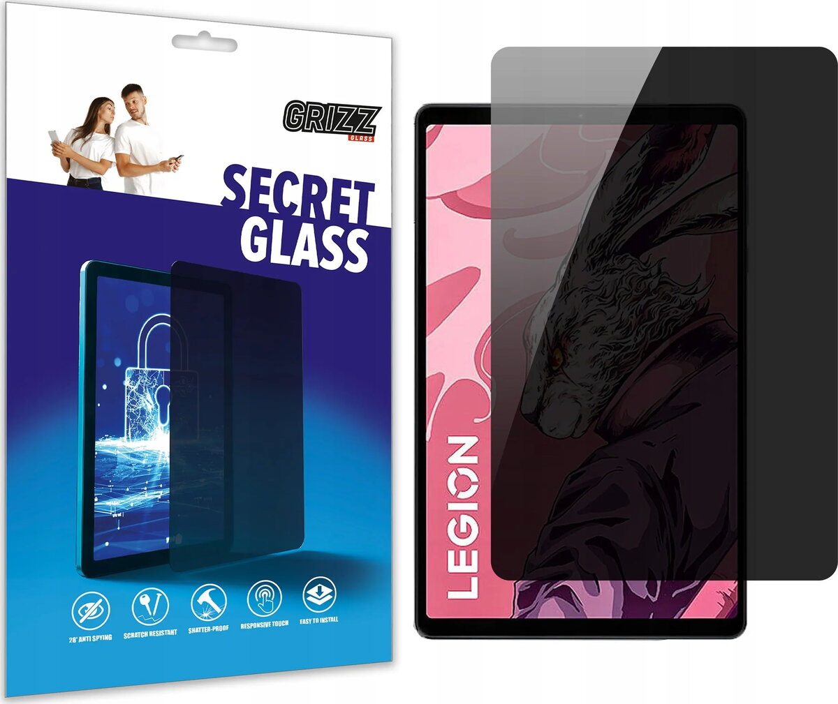 Privātais aizsargstikls GrizzGlass SecretGlass priekš Lenovo