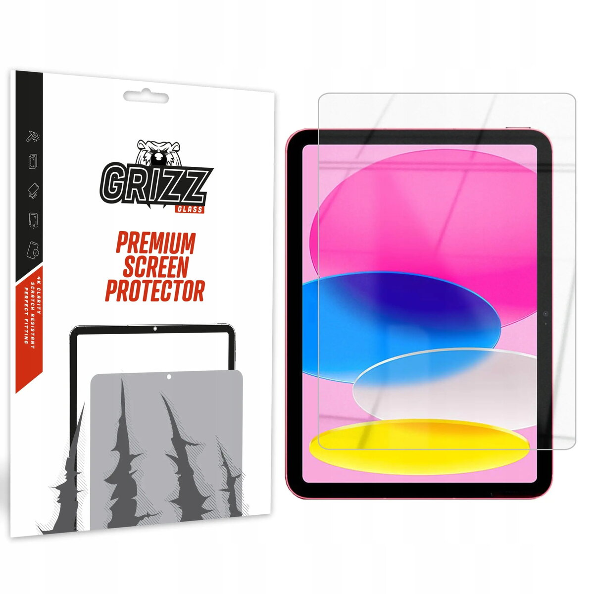 Ekrāna aizsargs GrizzGlass HybridGlass priekš Apple