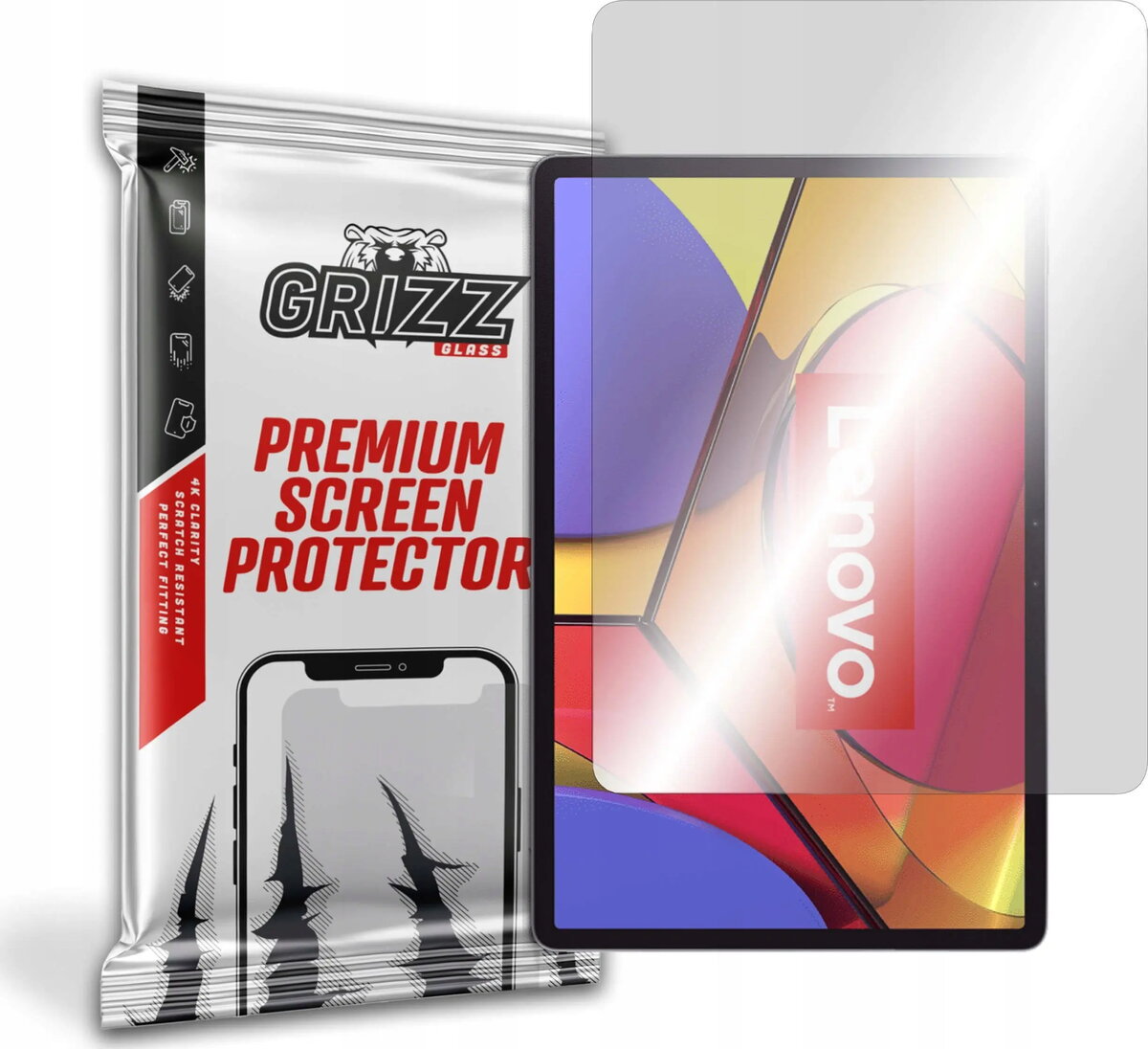 Hibrīdais aizsargstikls GrizzGlass priekš Lenovo Tab