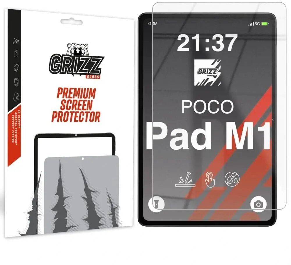 Hibrīdais aizsargstikls GrizzGlass priekš Xiaomi POCO