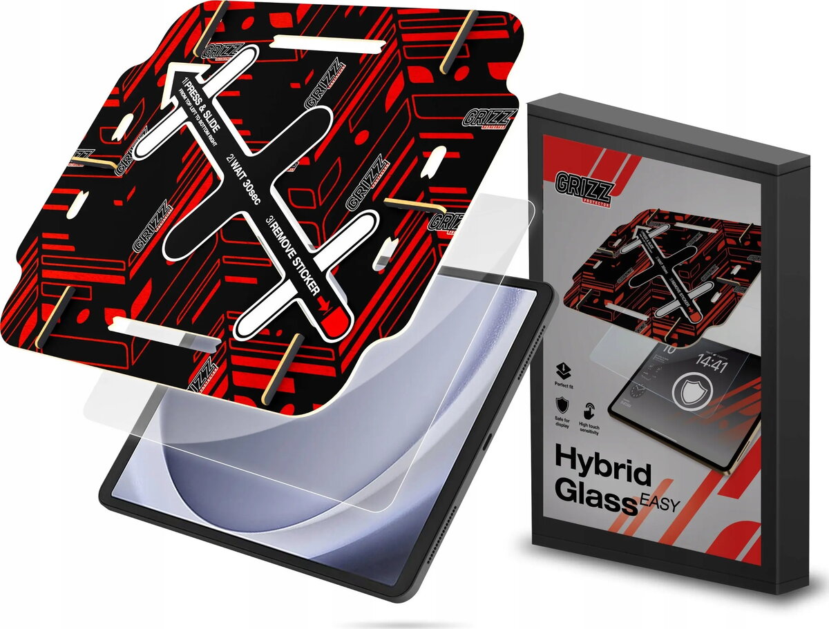 Hibrīdais aizsargstikls GrizzGlass HybridGlass Easy priekš