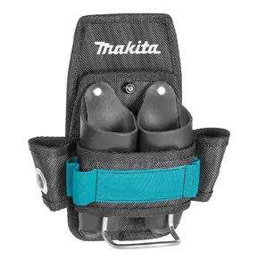 Darbarīku turētājs Makita E-15285 atsperes skava āmuram un universāliem rīkiem, 185×85×205 mm, zils/pelēks