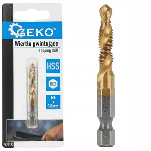 Threading Tap GEKO HSS M6 x 1.0 mm HEX, high-speed steel, size M6×1.0