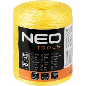 Twine rope, NEO tools, polypropylene 250 m reel