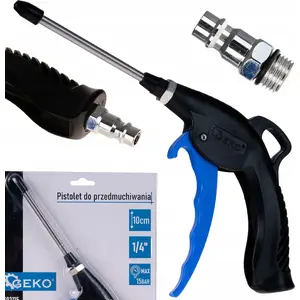 Air Blow Gun GEKO G03115 — nozzle 10 cm, metal body, for compressed air