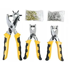 Tool kit Silver 128-piece — multi-purpose leathercraft and repair set
