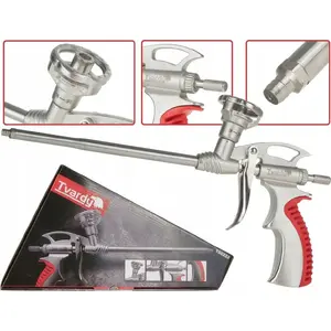 Foam Gun Tvardy NO-CLEAN T00222 — self-cleaning polyurethane foam applicator (20 units)