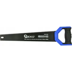 Hand Saw for Wood GEKO G33105 — double-edged, 65Mn blade with Teflon coating