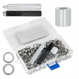 Tarpaulin Eyelet Kit with Setting Tool and Puncher, GEKO, 30 pcs