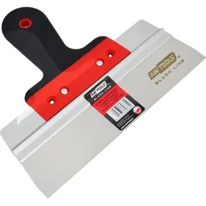 Putty Knife AWTools AWTOOLS SZPACHLA NIERDZ.250/60 FASAD.UCH.GUM. AW302588 – stainless steel, 250 mm blade, 60 mm width, rubber handle