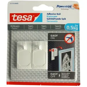 Mounting system Tesa 77772 — adhesive mounts, load capacity 0.5 kg each, pack of 2