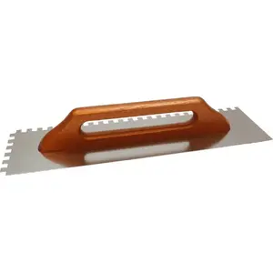 Nerūsējošā tērauda lāpstiņa EPM 130x380 mm, koka rokturis, zobi 12 (E-313-8385)