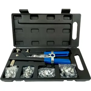 Hand Rivet Nut Setter Silver 106-piece for M3–M8 rivet nuts