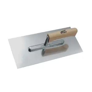 Nerūsējošā tērauda lāpstiņa MODECO EXPERT MN-73-400 ar koka rokturi, gluda lāpstiņa 280×130 mm