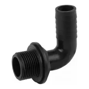 Angle Hose Connector BRADAS for Pumps G 1" to Hose 1" (model ZP09-M100HT100G)