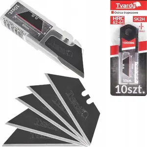 Replacement Trapezoid Blades Tvardy 60×19×0.6 mm SK2H — 10 pcs
