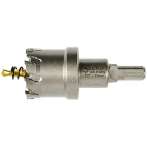 Hole Saw for Metal GEKO 35 mm with Titanium Drill Bit, carbide-tipped (100)
