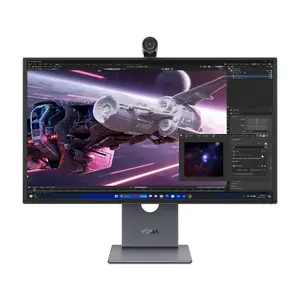 Monitors Lenovo Yoga Pro 27UD-10 — 26.5" QD-OLED 4K (3840×2160), 0.03 ms, USB-C hubs, VESA, skaļruņi, augstuma regulēšana, melns