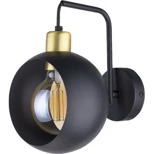 Настенный светильник ORNO JALA 1P, бра, цоколь E27, макс. 15 Вт, черный