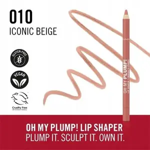 Lūpu kontūrzīmulis Oh!Tomi Oh My Plump! Lip Shaper — tonis 010 Iconic Beige, 1,2 g
