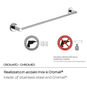 Sourcing bathroom hanger FELCE FE21/60 13 CR 6 — wall-mounted towel/robe hook, chrome finish