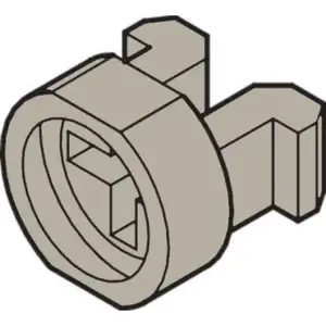 Plastic M2.5 Spacer Bushings, SCHROFF, gray, pack of 100
