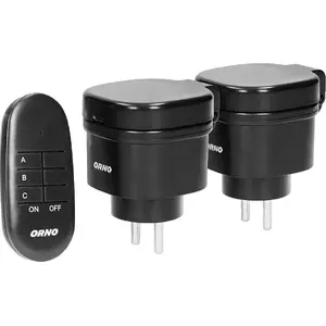 Wireless Mini Socket Set ORNO OR-GB-441 2+1 Remote-Controlled, IP44 Rated