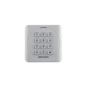Считыватель контроля доступа Hikvision DS-K1801EK, серый, 87×87×13.3 мм, DC 0–12 В, 0.15 А