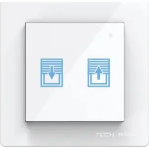Wired Roller Shutter Switch TECH-STEROWNIKI FZ-02M, white