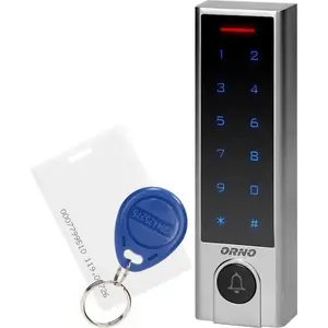 Touch keypad door lock ORNO OR-ZS-824 with proximity card & fob reader, doorbell button, IP68