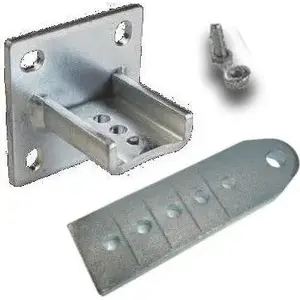 Mounting bracket BFT SFR B COMPLETE for 1 actuator — adjustable, screw-on (MPN N735002 00001)