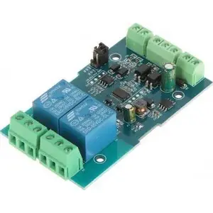 Relay module No name 2R-D7 — 2-channel relay module with Modbus RTU interface
