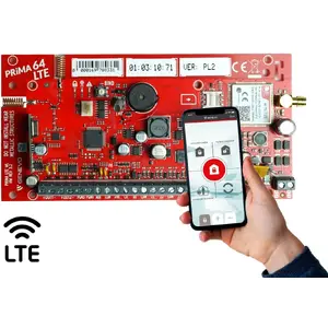 Central alarm unit Genevo PRiMA64LTE WL CA with 4G (LTE) communicator and radio module