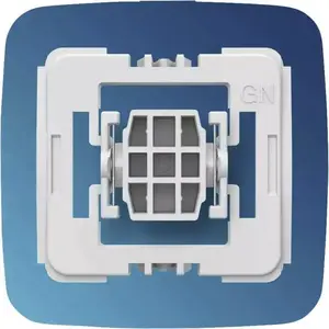 Adapter for Gira new generation light switch eQ-3 Homematic IP — buttons, wireless, white plastic, 55×21×51 mm