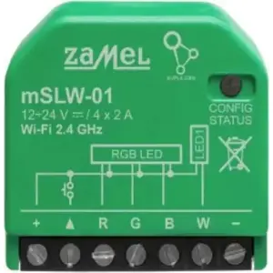 LED RGB Wi‑Fi lighting controller ZAMEL mSLW-01 for smart home LED strips and fixtures