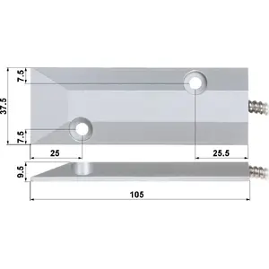 Kontaktron bramowy KN-OC55 magnetic door contact sensor, model KN-OC55